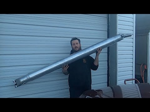 I put this HUGE shaft in my LB7 CCLB Duramax. One piece driveshaft conversion.