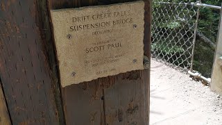 Video review of the Drift Creek Falls Hike with footage of it's features and terrain in July 2021