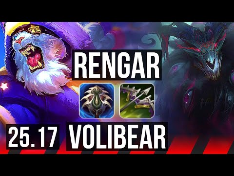 RENGAR vs VOLIBEAR (TOP) | KR Master | 25.17