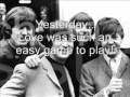 Yesterday-Beatles Lyrics 