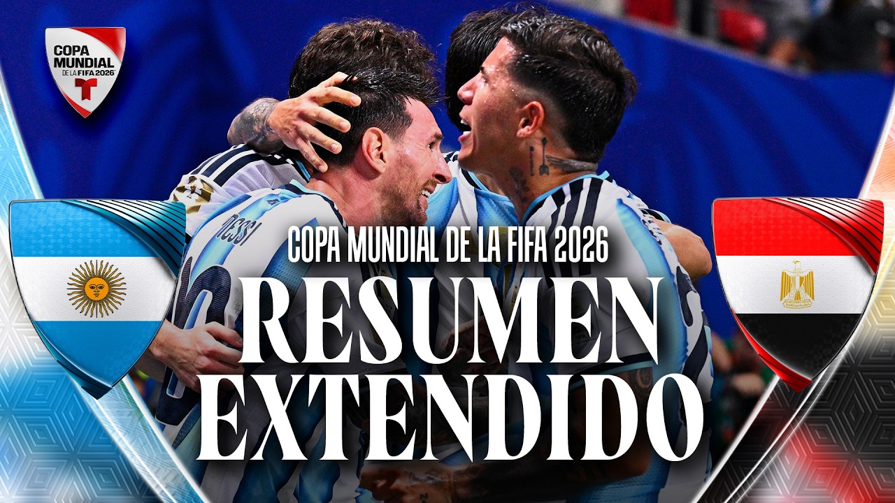 Resumen Argentina vs Egipto