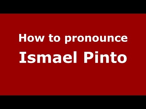 How to pronounce Ismael Pinto (Colombia/Colombian Spanish) - PronounceNames.com