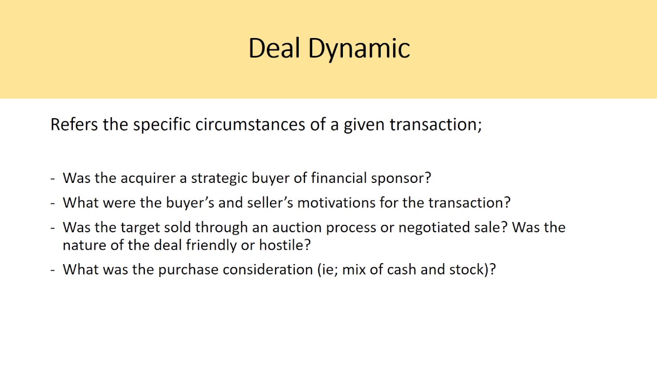 Precedent Transactions Analysis – CH 2 Investment Banking Valuation Rosenbaum
