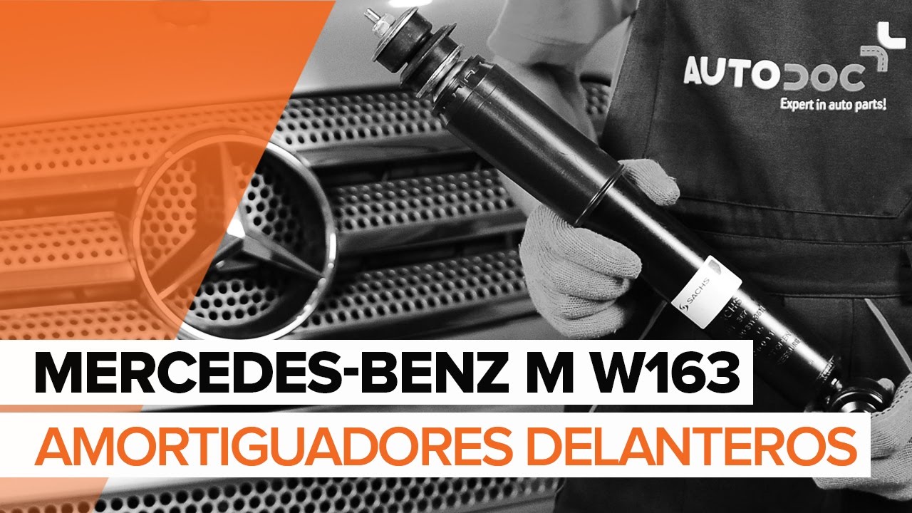 Cómo cambiar: amortiguadores de la parte delantera - Mercedes ML W163 | Guía de sustitución