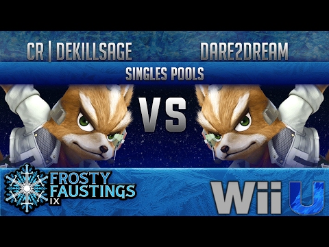 FFIX Smash 4 SINGLES POOLS - cR | dekillsage (Fox, Sheik) vs dare2dream (Fox)