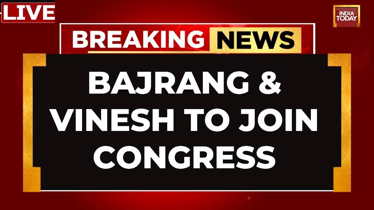 LIVE: Vinesh Phogat And Bajrang Punia Join Congress | Haryana Election LIVE | India Today LIVE