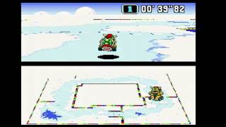 Super Mario Kart (SNES) - Vanilla Lake 1 in 0'56''07