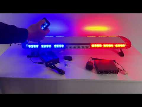 Проблесковая панель 100 см из СГП сине-красная - фото 1 - id-p2931654137