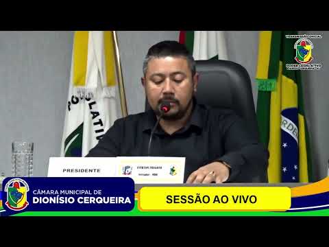 12ª Sessão ordinária do ano de 2026 da Câmara Municipal de Vereadores de Dionísio Cerqueira