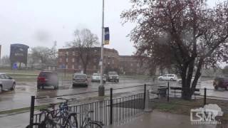 preview picture of video '4-9-15 Kearney, NE Snowfall at University of Nebraska *Nathan Moore*'