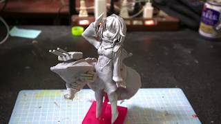 【clay figure /DIY 】戦艦レ級のフィギュア作ってみた sculpting clay figure