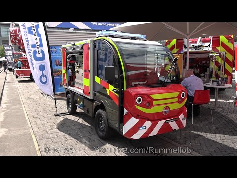 Tiny Emergency One electric fire engine for Rolls Royce –Interschutz 2022 Germany – walk around