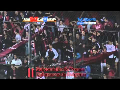 Resumen Defensores de Belgrano 1- Atlanta 0 - Fecha 14 - Primera B 2015
