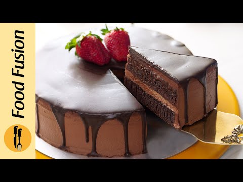 Eid Special Chocolate Cake with Ganache Recipe by Food Fusion