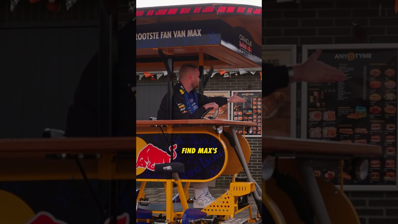 This podcast studio has wheels... and pedals! #F1 #RedBullRacing