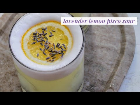 Lavender Lemon Pisco Sour Recipe - Homebody Eats
