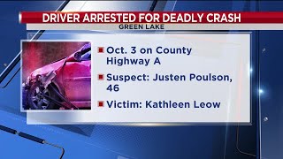 Driver arrested in deadly Green Lake Co. crash, victim identified