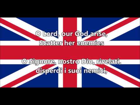 Inno nazionale del Regno Unito - National anthem of UK (EN, IT Testo)