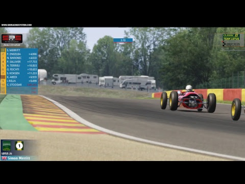 SRS Live Now! Lotus25 @ Spa 13:00GMT 2019-01-21