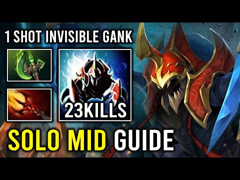 How to Carry Mid Nyx Assassin 1 Shot Invisible Ganker Nobody Can Farm Dota 2