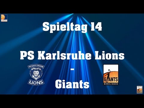 08.01.2017 Spieltag 14 PS Karlsruhe Lions - Giants