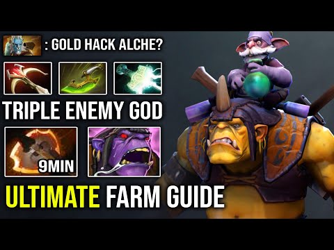 How to Insanely Farm Like a Hacker in this Patch!! Triple 3x Everyone Gold 1.2K GPM Alchemist Dota 2