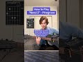 How To Play Need 2 Pinegrove Shorts
