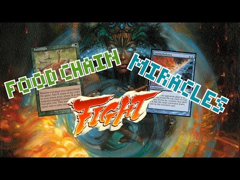 MTG Legacy: Miracles vs Food Chain Gameplay