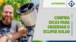vídeo: Cuidados para visualizar o eclipse solar