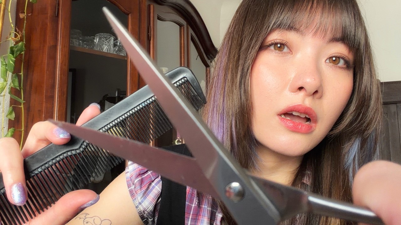 ASMR ☆ 雑なヘアカット ✂️ 勝手にボブにされちゃう最悪なロールプレイ