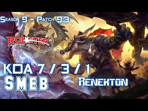 KT Smeb RENEKTON vs VIKTOR Top - Patch 9.3 KR Ranked