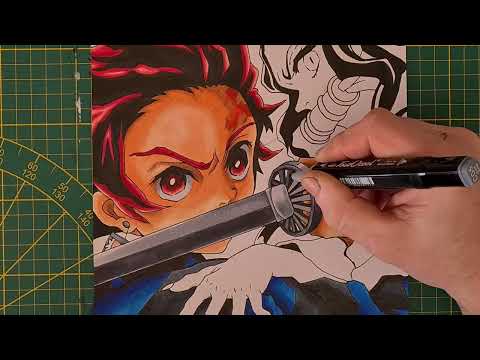 dessin demon slayer tanjiro et nezuko