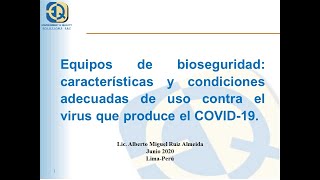 [Curso 2] EPPs de Bioseguridad COVID 19 - Julio 2020