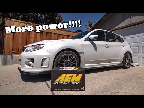 (CARB LEGAL) Subaru WRX STI AEM Intake Install!!!
