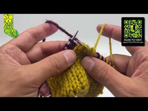 Right Leaning Double Decrease In Double Knitting — A Sockmatician Tutorial