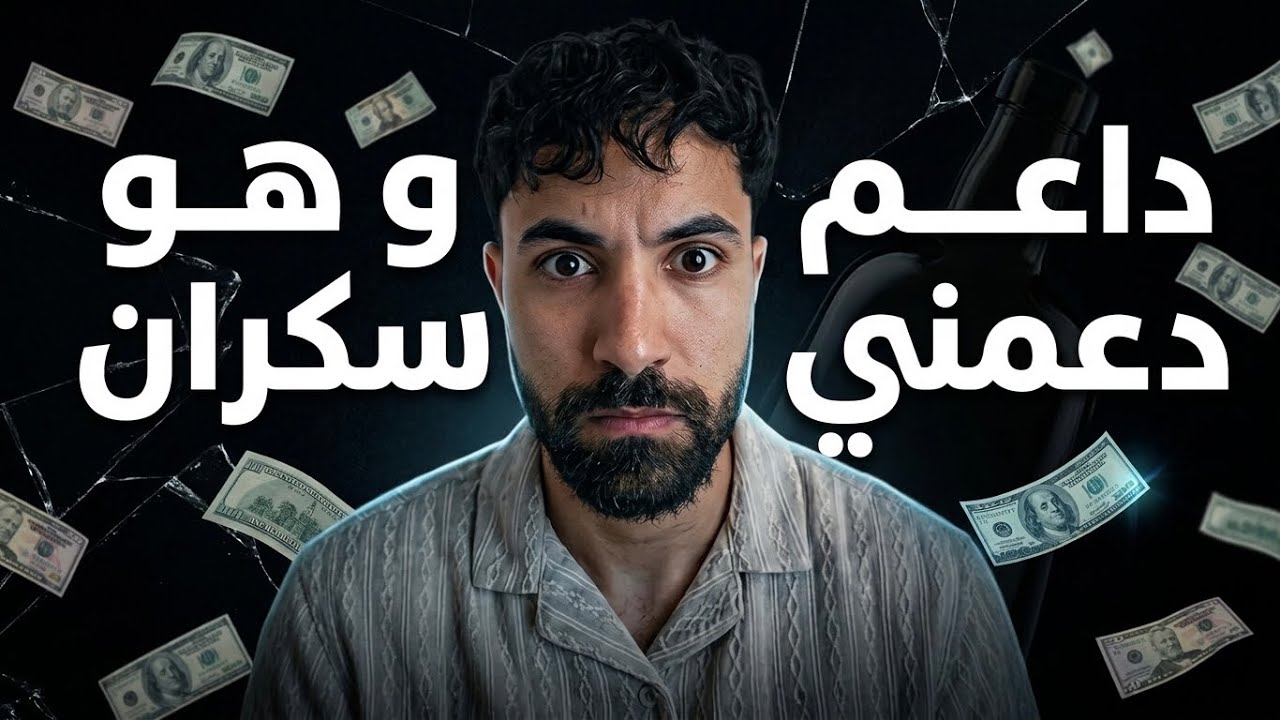 داعم دعمني و هو سكران