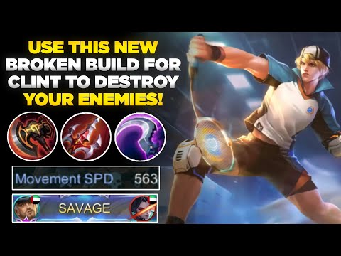 USE THIS NEW BROKEN BUILD FOR CLINT TO DESTROY YOUR ENEMIES! | EnemyKiller - Mobile Legends