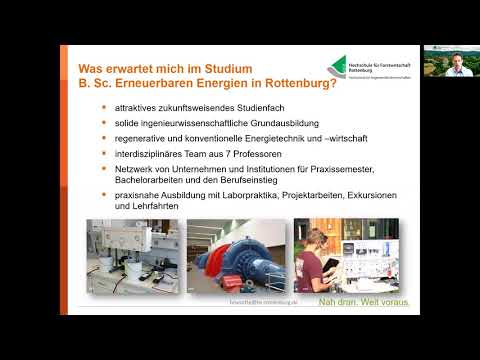 Erneuerbare Energien - Vortrag im Rahmen des Online-Studieninfotags am 19.06.2021.