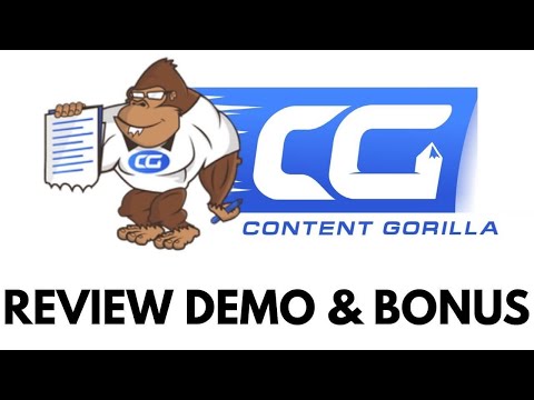 Content Gorilla Review Full Demo Bonus - Convert ANY YouTube Video Into a Formatted Blog Post Video