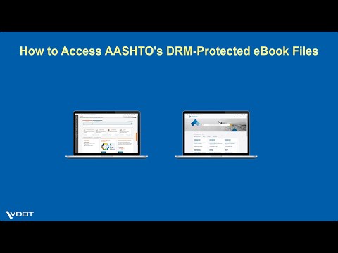 How to Access AASHTO DRM-Protected eBooks