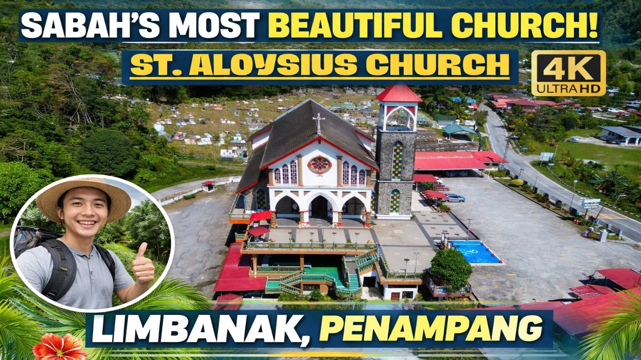 Sabah’s Most Beautiful Church – St. Aloysius Church Limbanak, Penampang | Drone Cinematic 4K