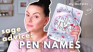 Sage Advice // Pen Name Tips for Writers