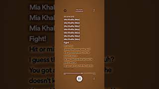 Mia Khalifa - iLOVEFRiDAY #lyrics #musiclyrics #spotify #song #songlyrics #miakhalifa #ilovefriday