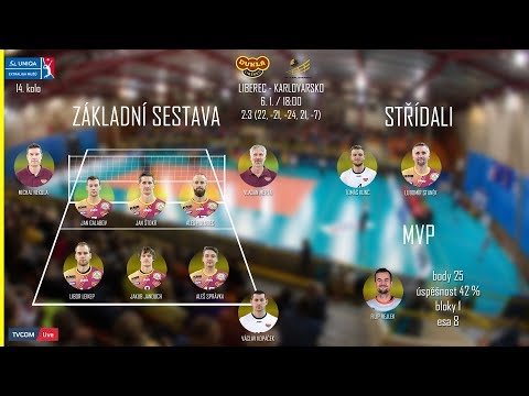 SESTŘIH 2018: VK Dukla Liberec - VK ČEZ Karlovarsko