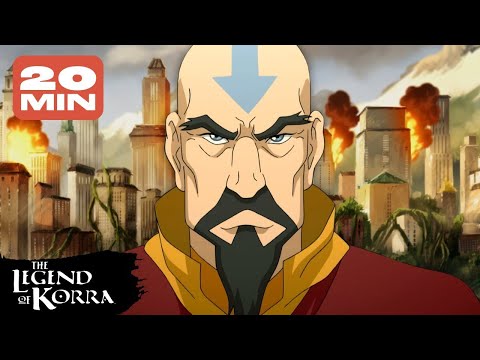 Every Tenzin Fight Scene Ever! 🌪 | The Legend of Korra
