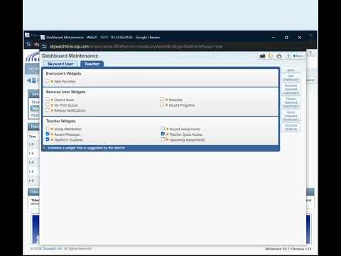Adding Attendance To Your Skyward Home Screen
