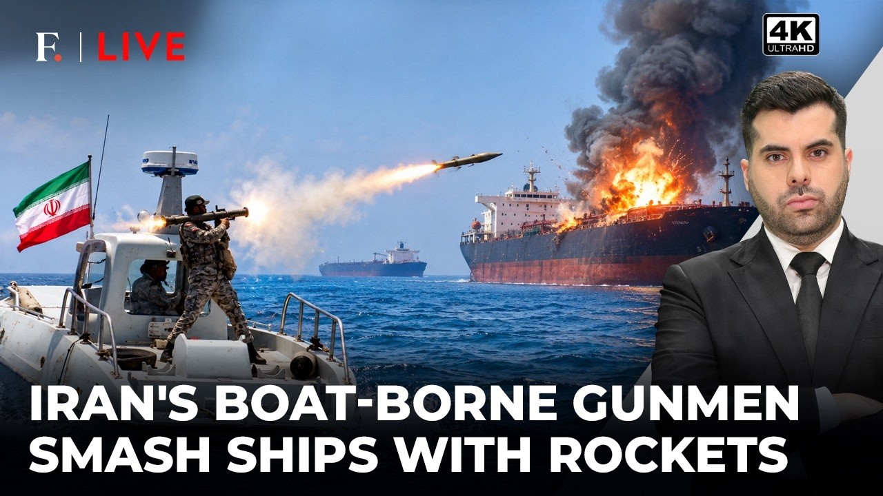 Iran's Tiny Boats Rock Giant Ships in Hormuz As Gunmen Fire RPGs at Tankers | Firstpost Live | 4K
