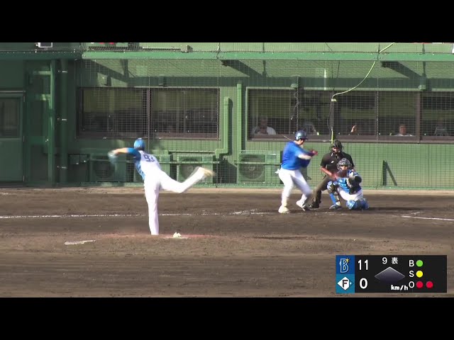 【みやざきPL】自ら軽快にベースカバー!! ファイターズ・松岡洸希 1イニングを3者凡退で抑える!! 2025年10月26日 北海道日本ハムファイターズ 対 横浜DeNAベイスターズ