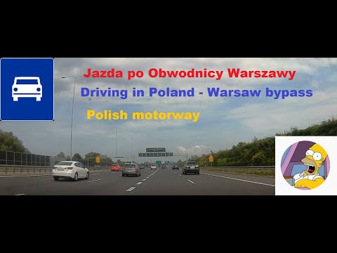 Driving in Poland - Warsaw bypass / Jazda po  obwodnicy Warszawy / Fahren in Polen - Warschau Ring
