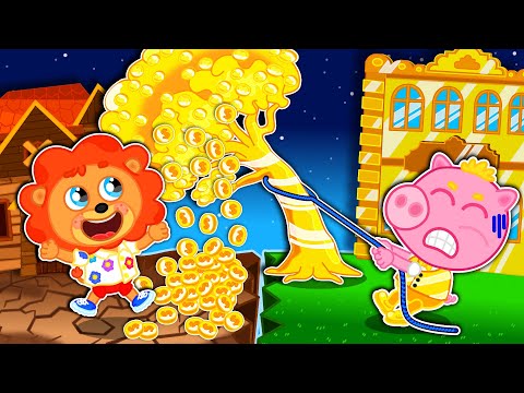 Lion family | Money tree | Cartoon for children